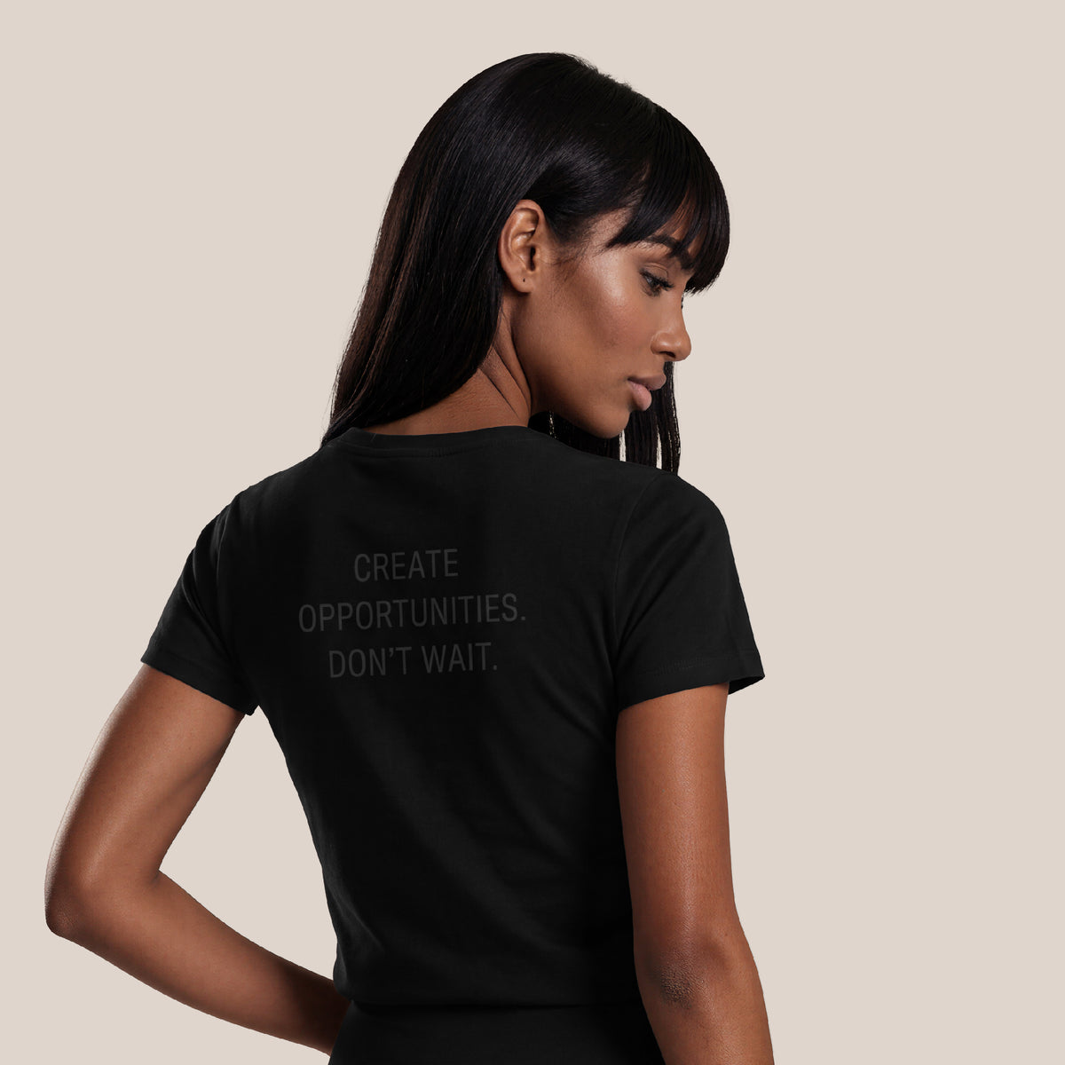 PREORDER ONLY: CORE Collection Women's Cotton T-Shirt BLACK