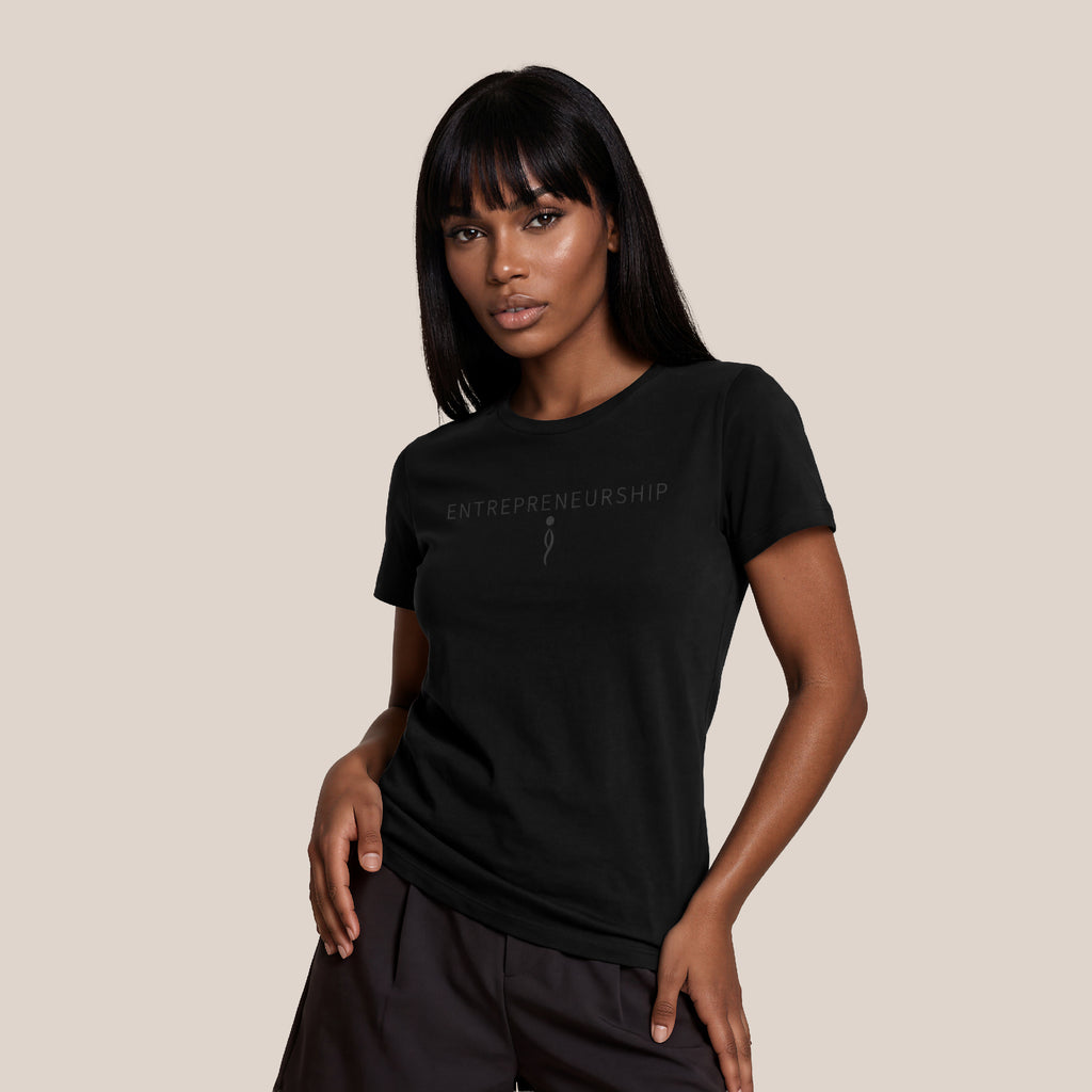 PREORDER ONLY: CORE Collection Women's Cotton T-Shirt BLACK