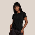 PREORDER ONLY: CORE Collection Women's Cotton T-Shirt BLACK