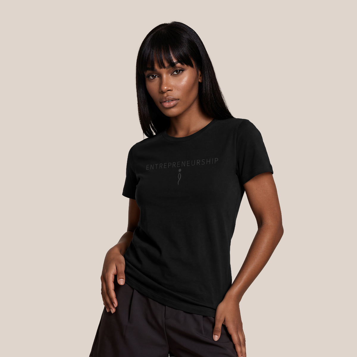 PREORDER ONLY: CORE Collection Women's Cotton T-Shirt BLACK
