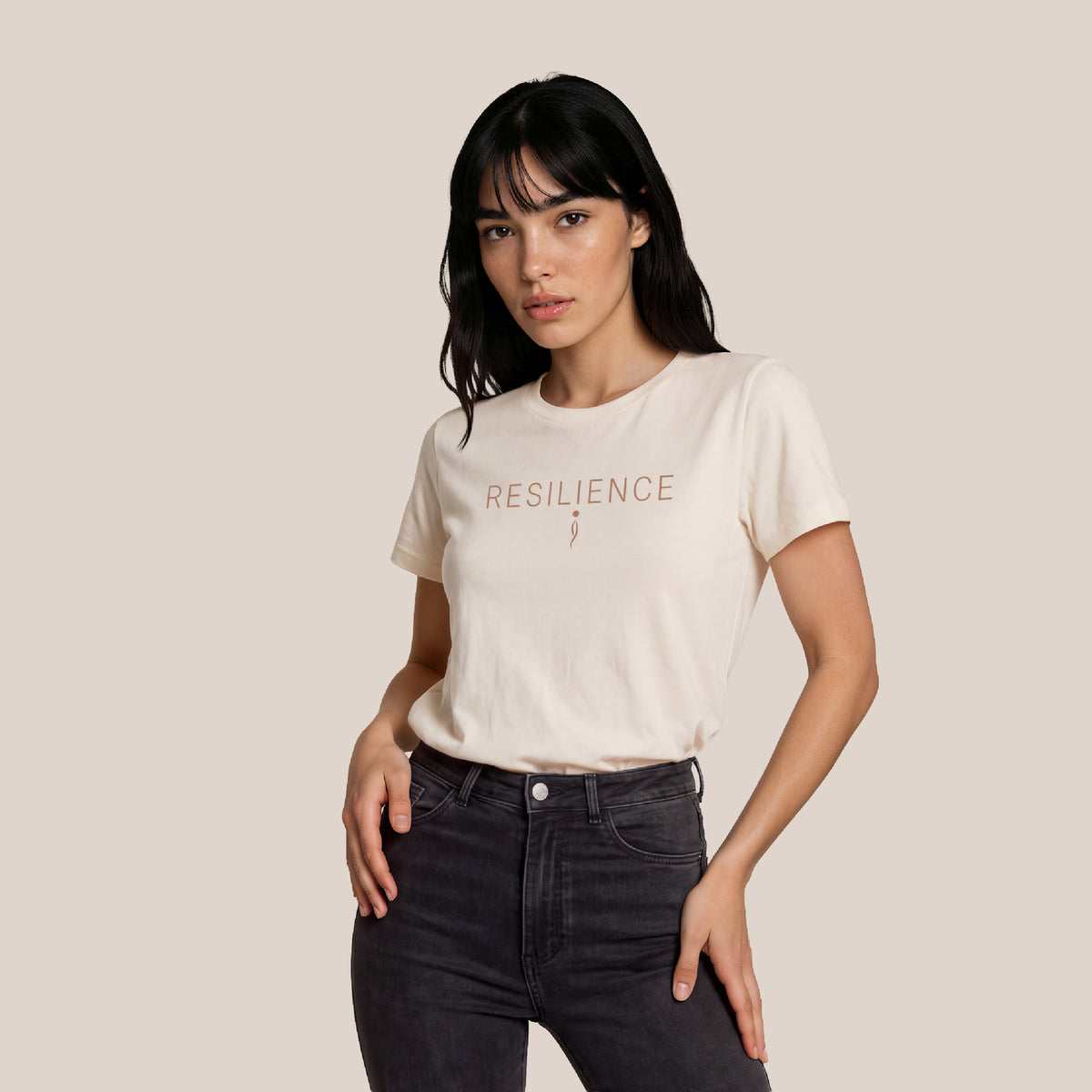 PREORDER ONLY: CORE Collection Women's Cotton T-Shirt BEIGE