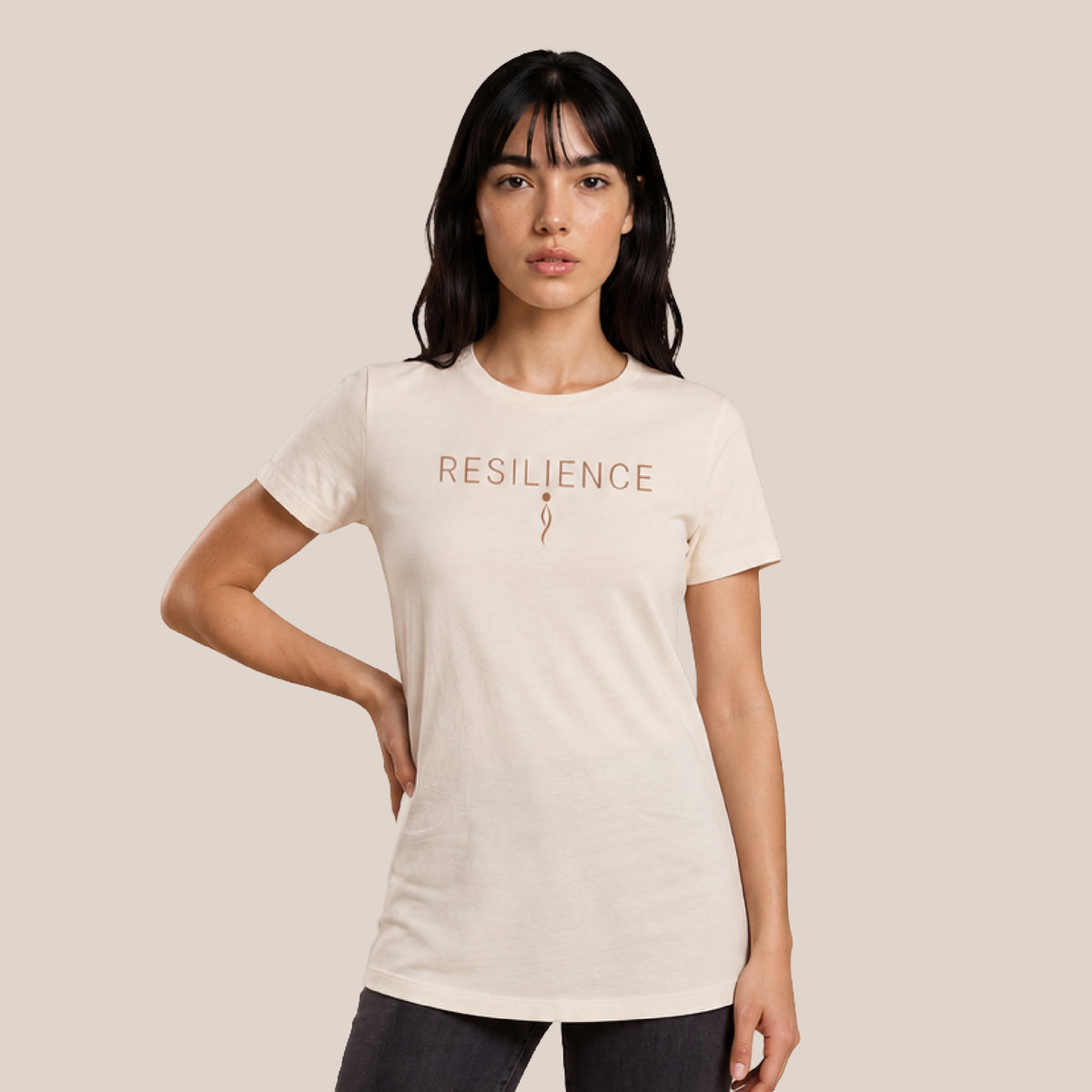 PREORDER ONLY: CORE Collection Women's Cotton T-Shirt BEIGE